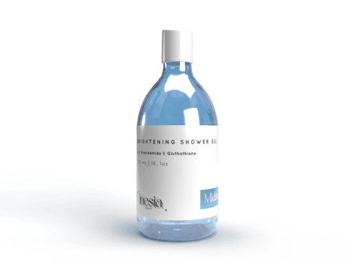 Botol bening biru INESIA Midsummer Brightening Shower Gel